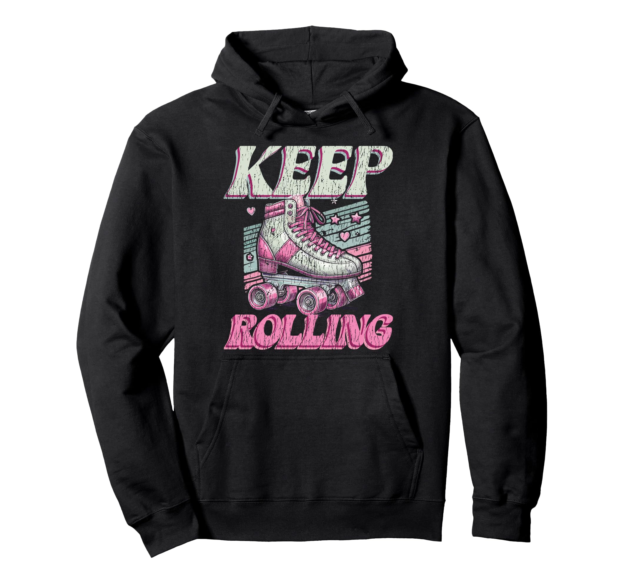 Roller Skating Skate 1970S Keep Rolling Hoodie - Streetwear Style Men Women - T-Shirt, Sweatshirt, Hoodie
