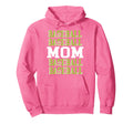 Baseball Mama Repeated Lime Green Hoodie - Custom Art Print for Adults - T-Shirt, Sweatshirt, Hoodie