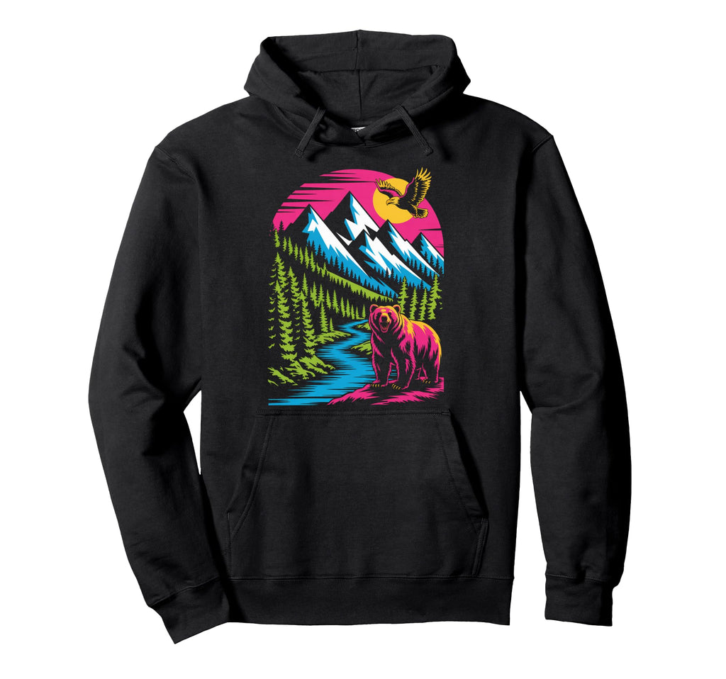 Camping Nature Lover 90S Hoodie - Fun Novelty Design for Adults - T-Shirt, Sweatshirt, Hoodie