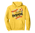 Personalized Baseball Heart Mammie Hoodie - Unique Graphic for Adults - T-Shirt, Sweatshirt, Hoodie
