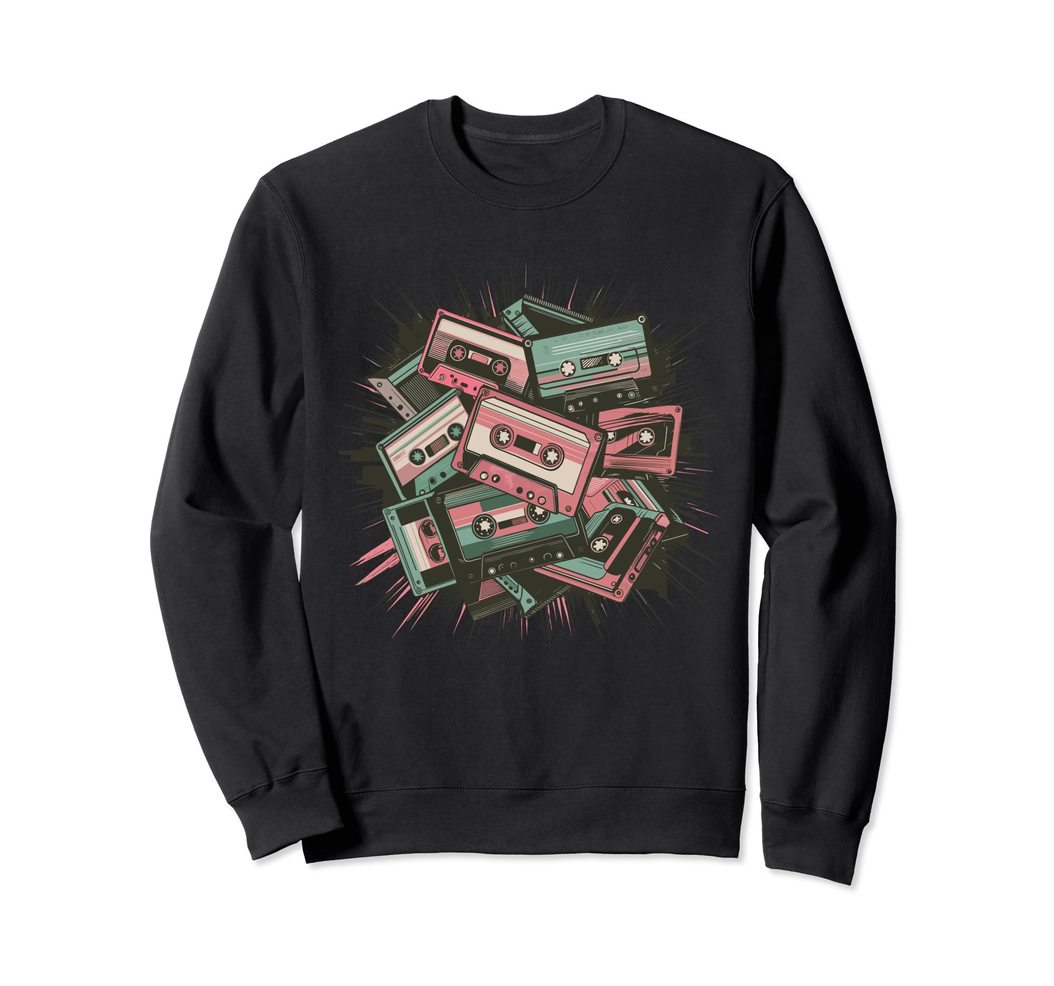 80S Cassette Cassette Tape 80S Sweatshirt - Fun Novelty Design Men Women - T-Shirt, Sweatshirt, Hoodie
