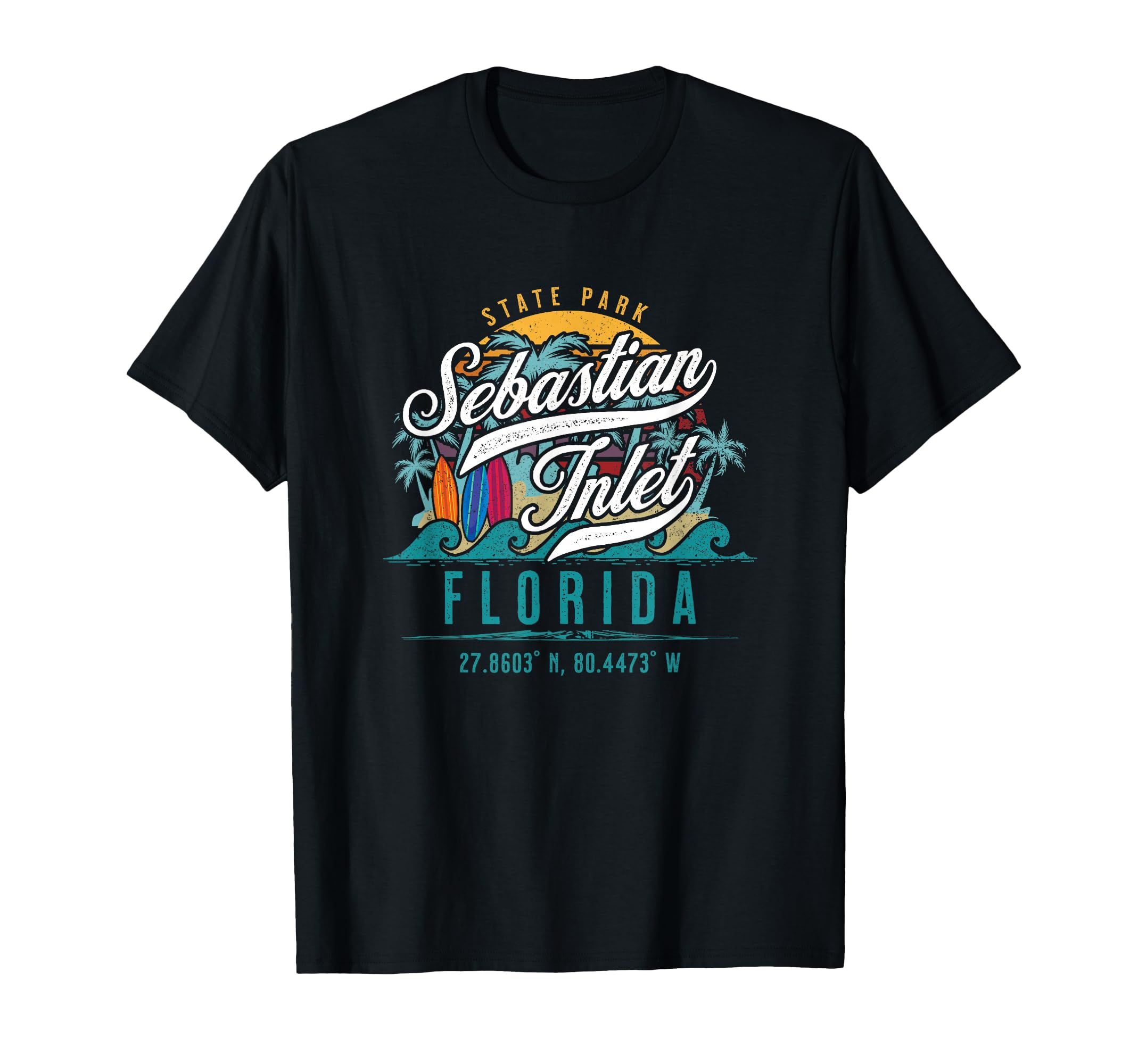 San Sebastian State Park Florida Surf T-Shirt - Graphic Print for Adults - T-Shirt, Sweatshirt, Hoodie