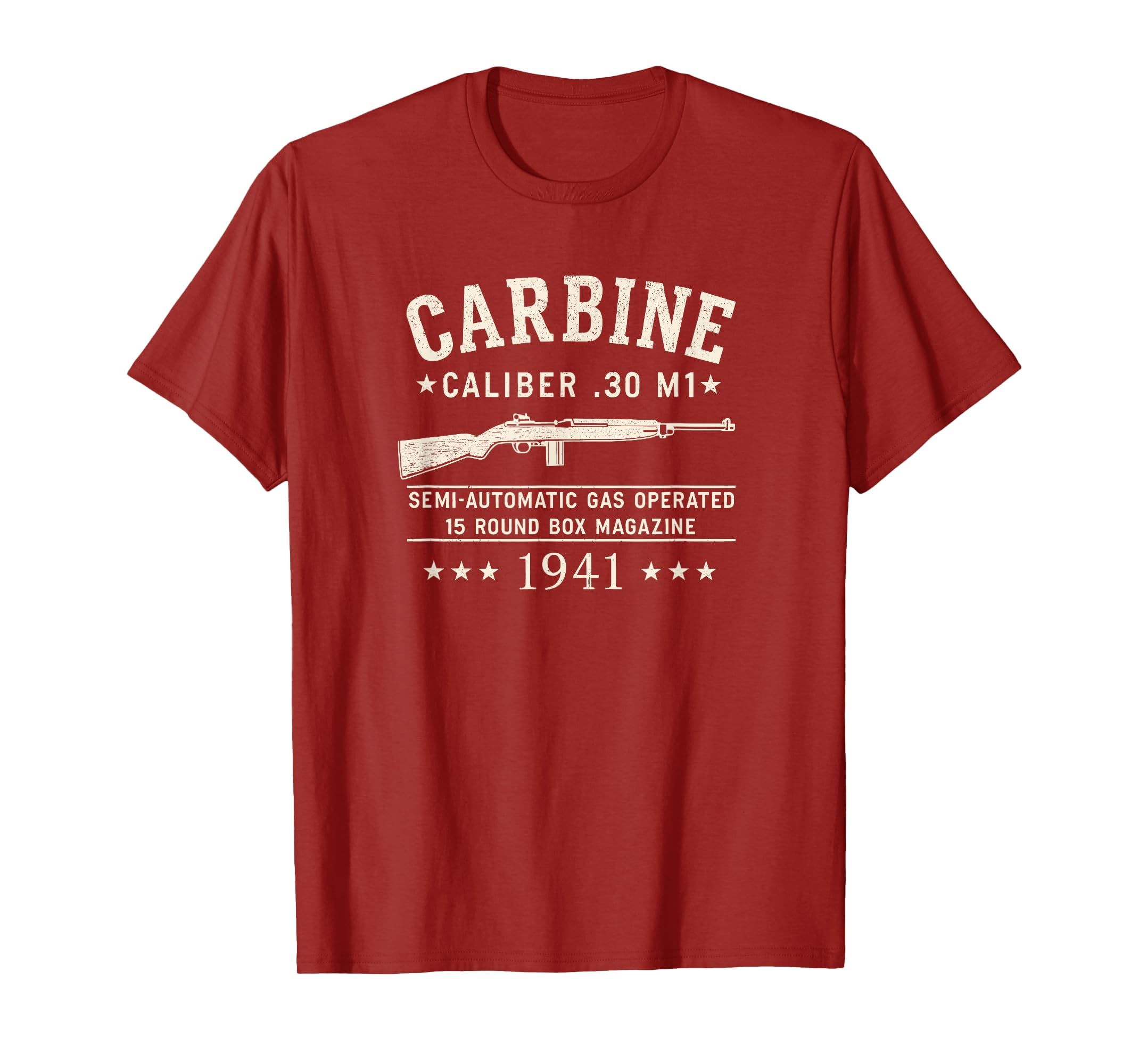 M1 Carbine Wwii 1941 Distressed T-Shirt - Trendy Graphic Men Women - T-Shirt, Sweatshirt, Hoodie