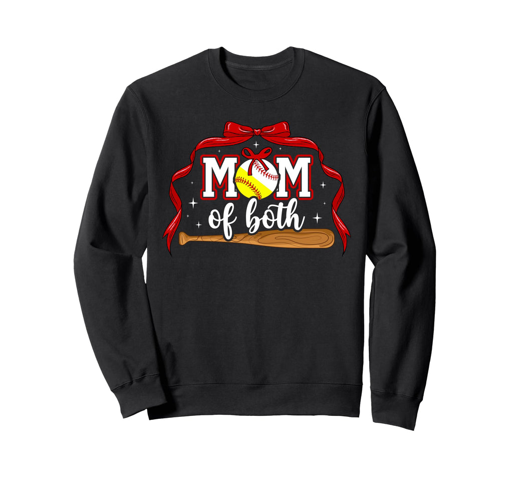 Mom Both Coquette Baseball Sweatshirt - Streetwear Style Men Women - T-Shirt, Sweatshirt, Hoodie