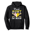 Proud Aunt Both Funny Baseball Softball Hoodie - Minimalist Print Unisex - T-Shirt, Sweatshirt, Hoodie