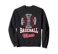 Stylish Baseball Mom Word Cloud Sweatshirt - Fun Novelty Design Men Women - T-Shirt, Sweatshirt, Hoodie