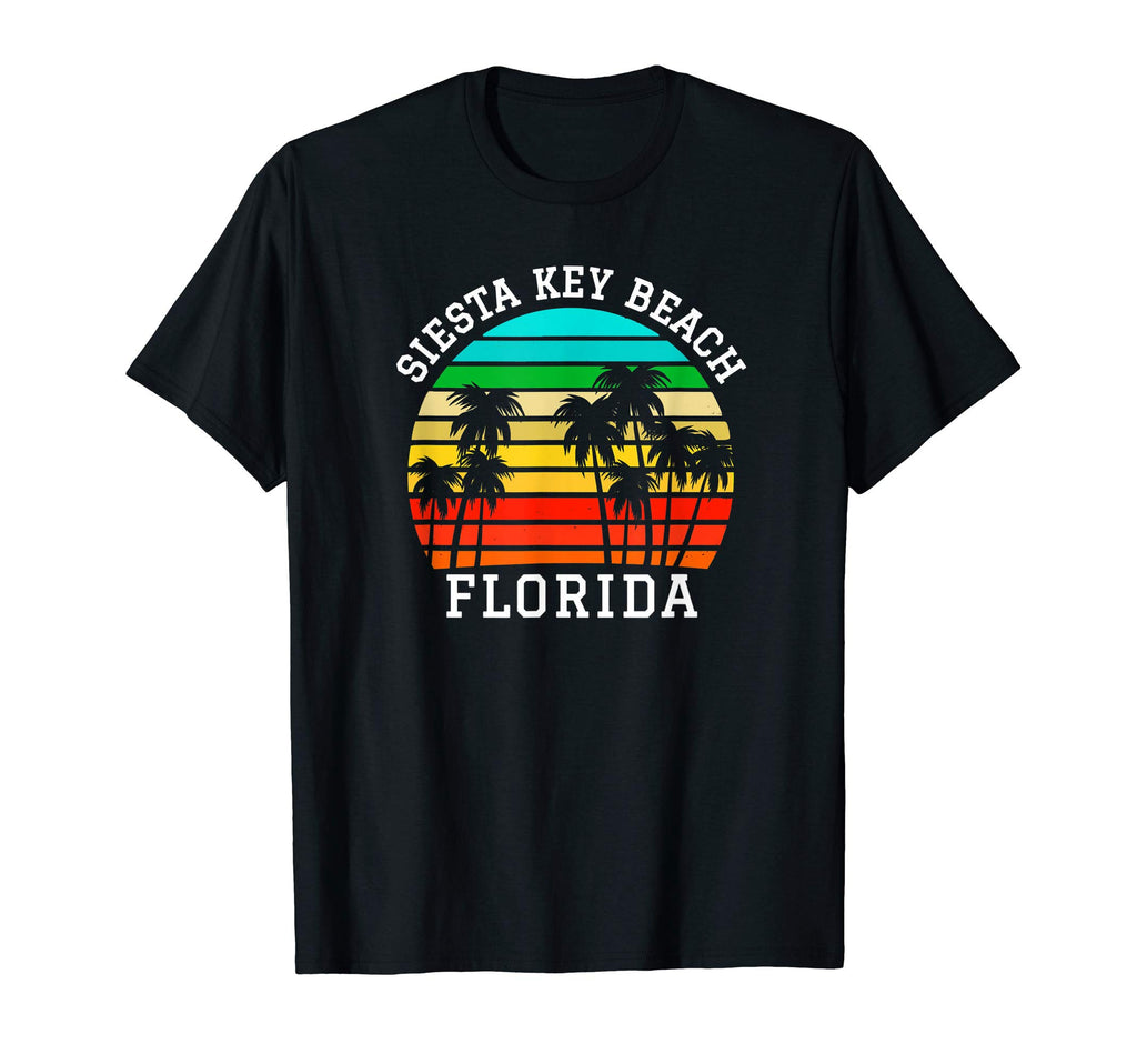 Siesta Key Beach Florida Sunset Palm T-Shirt - Novelty Apparel for Adults - T-Shirt, Sweatshirt, Hoodie