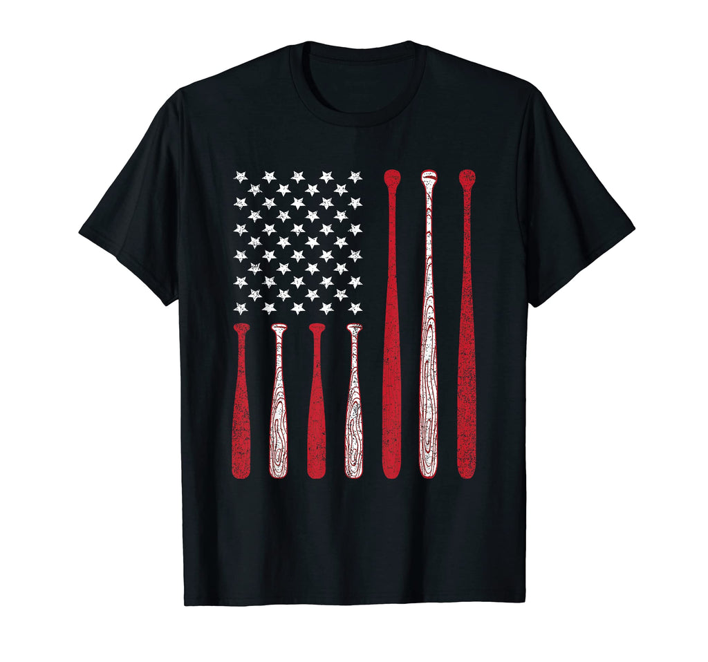 Baseball 4Th July Usa American T-Shirt - Casual Everyday Wear Men Women - T-Shirt, Sweatshirt, Hoodie
