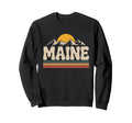 Maine Mountain Sunset 70S Sweatshirt - Casual Everyday Wear for Adults - T-Shirt, Sweatshirt, Hoodie