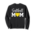 Softball Mom Heart Fastpitch Mama Game Sweatshirt - Unique Graphic Unisex - T-Shirt, Sweatshirt, Hoodie