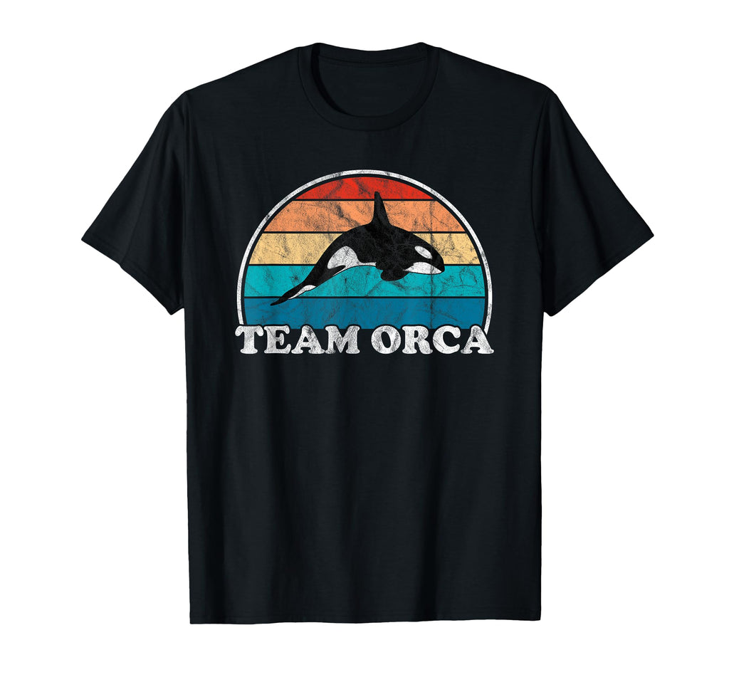 Team Orca Whale Orcas Sea Ocean Sunset T-Shirt - Unique Graphic for Adults - T-Shirt, Sweatshirt, Hoodie