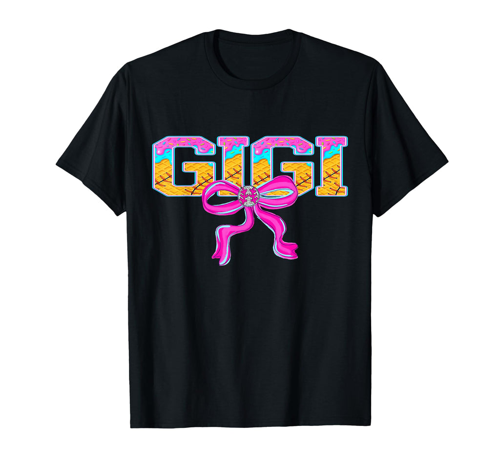 Baseball Gigi Ice Cream Drip Game Day T-Shirt - Custom Art Print Men Women - T-Shirt, Sweatshirt, Hoodie