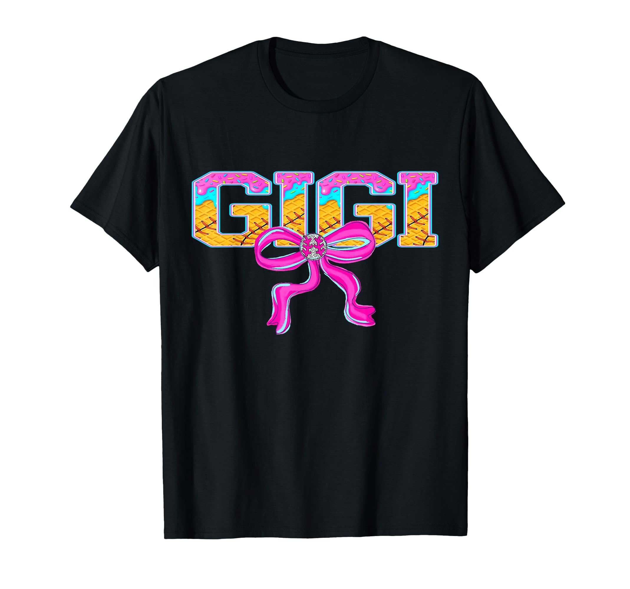 Baseball Gigi Ice Cream Drip Game Day T-Shirt - Custom Art Print Men Women - T-Shirt, Sweatshirt, Hoodie