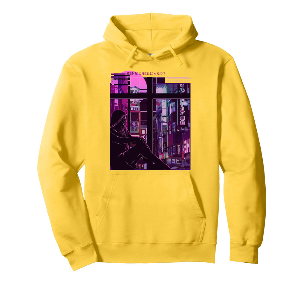 Anime Otaku Vaporwave Aesthetic Sad Hoodie - Trendy Graphic for Adults - T-Shirt, Sweatshirt, Hoodie