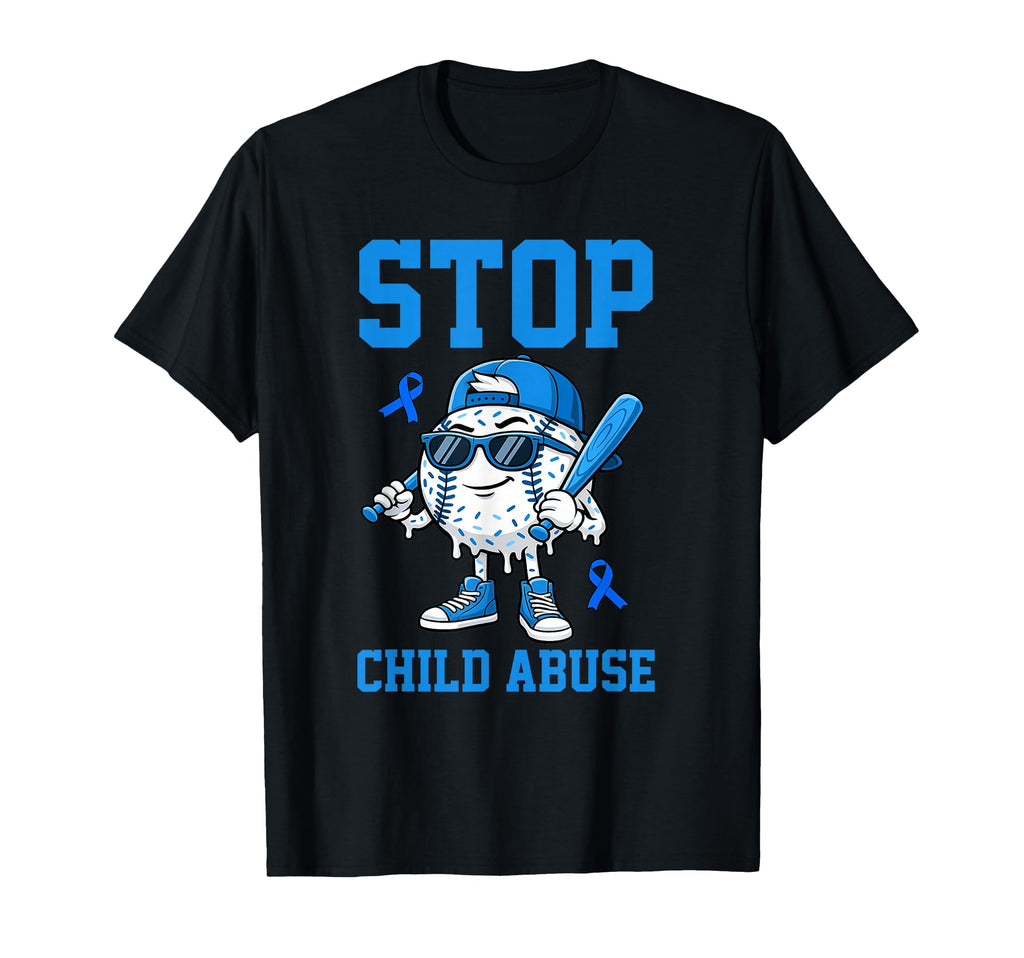 Stop Child Abuse Awareness Baseball T-Shirt - Aesthetic Graphic Unisex - T-Shirt, Sweatshirt, Hoodie