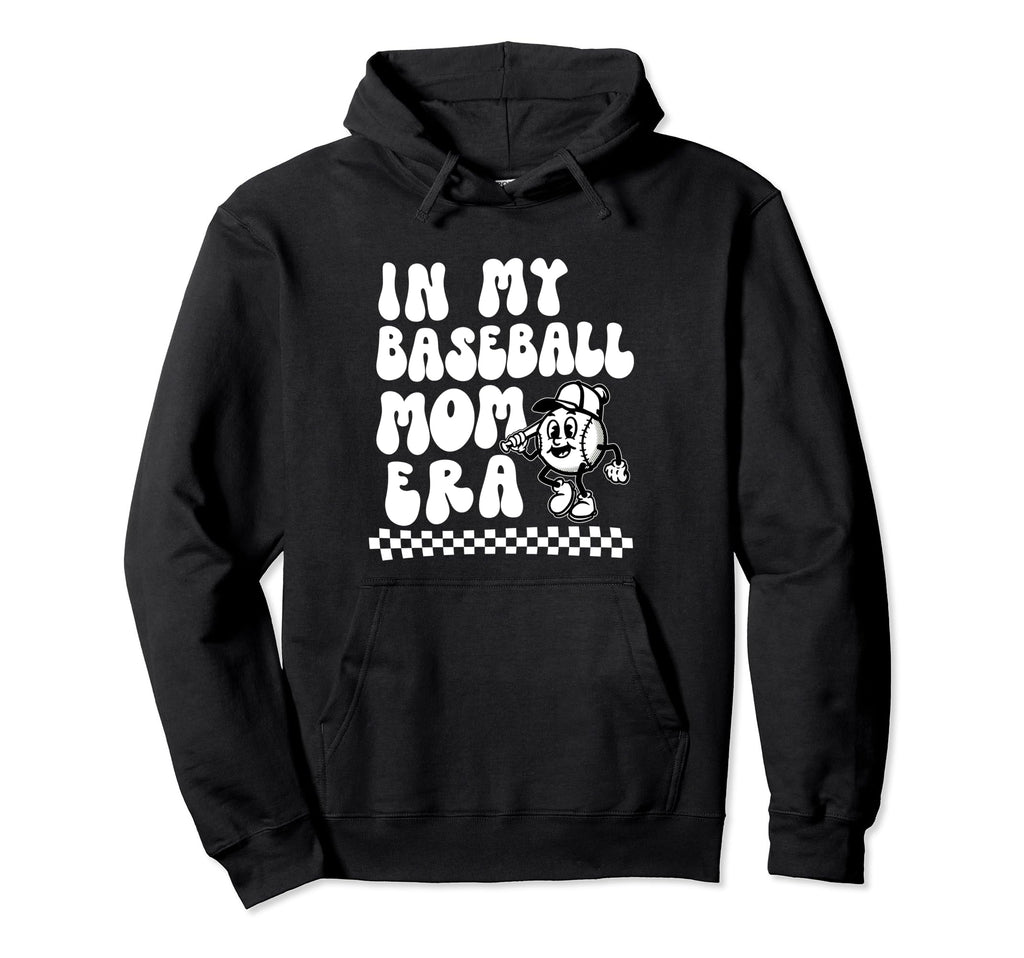 My Baseball Mom Era Funny Baseball Hoodie - Custom Art Print for Adults - T-Shirt, Sweatshirt, Hoodie