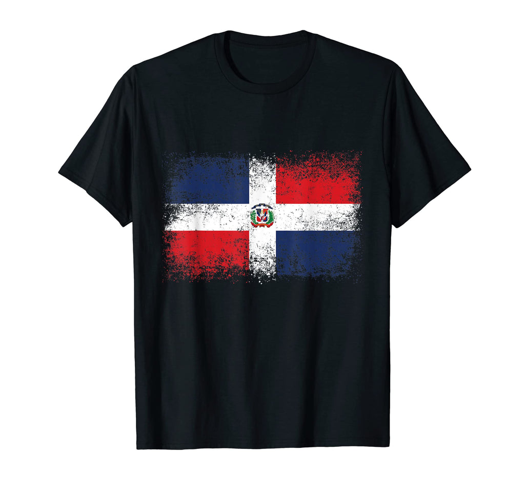Dominican Republic Distressed Flag T-Shirt - Custom Art Print Unisex - T-Shirt, Sweatshirt, Hoodie