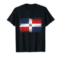 Dominican Republic Distressed Flag T-Shirt - Custom Art Print Unisex - T-Shirt, Sweatshirt, Hoodie