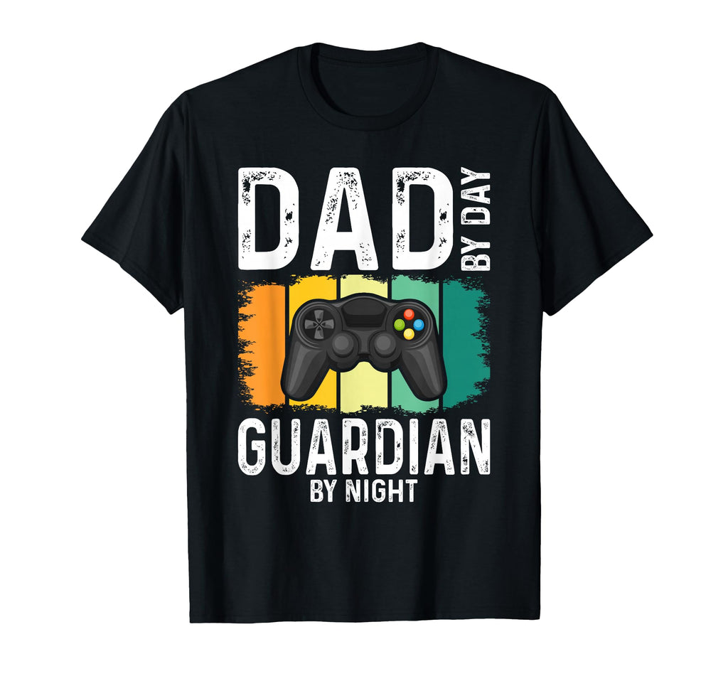 Gamer Dad Day Guardian Night Gaming T-Shirt - Custom Art Print Unisex - T-Shirt, Sweatshirt, Hoodie