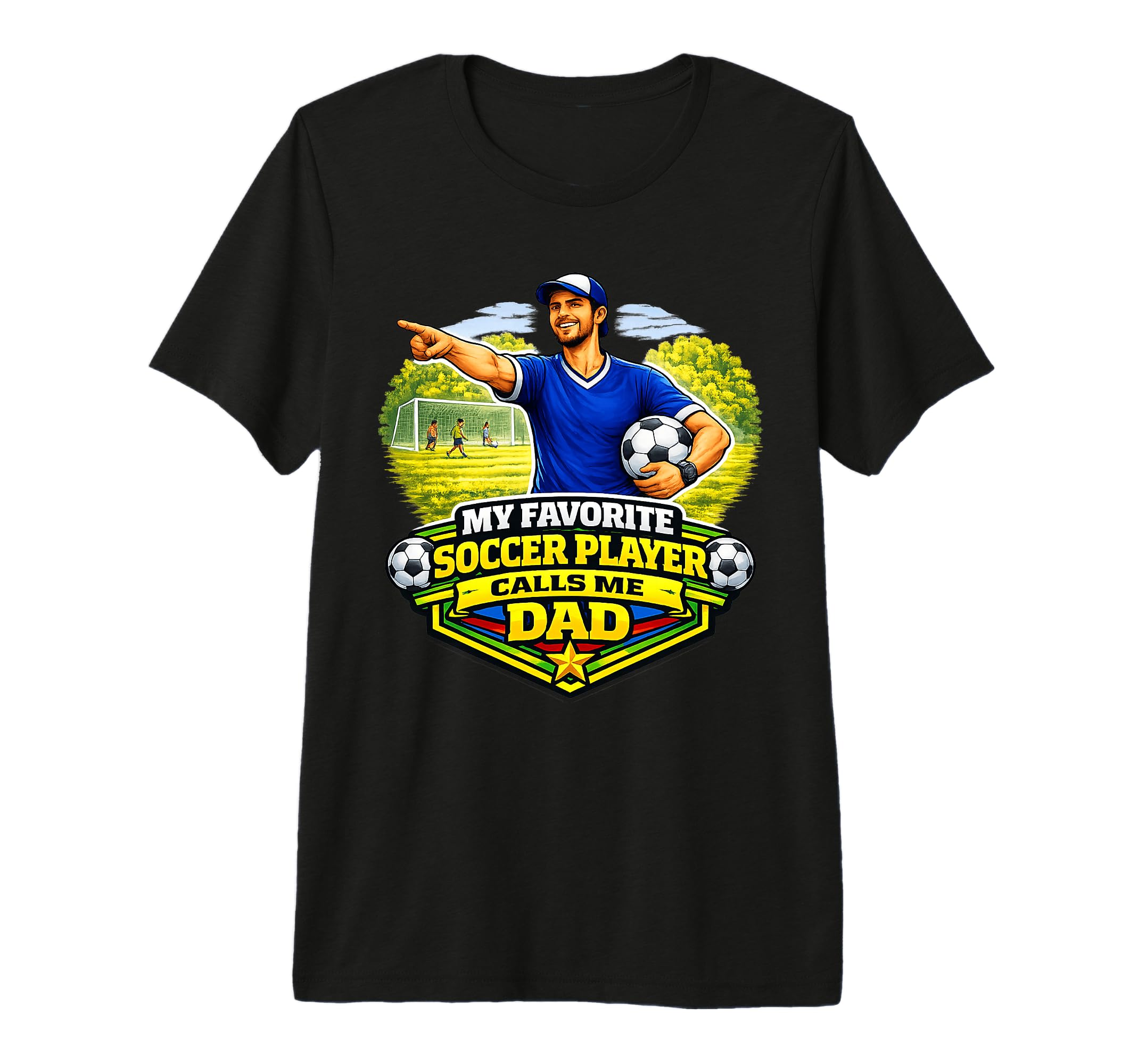 My Favorite Soccer Player Calls Me T-Shirt - Fun Novelty Design Men Women - T-Shirt, Sweatshirt, Hoodie