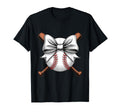 Baseball Coquette Bow Baseball Player T-Shirt - Trendy Graphic Men Women - T-Shirt, Sweatshirt, Hoodie