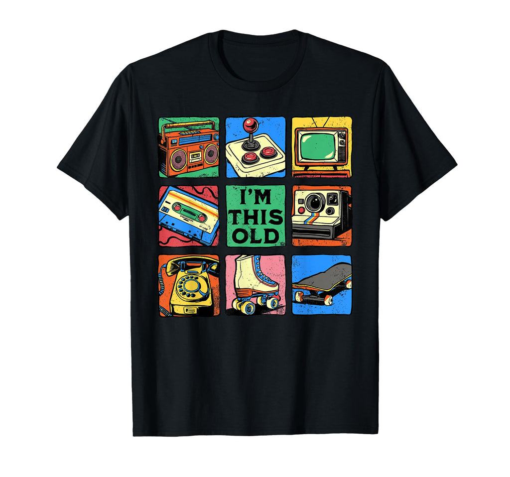 Im This Old Nostalgia 80S 90S Cassette T-Shirt - Unique Graphic Men Women - T-Shirt, Sweatshirt, Hoodie