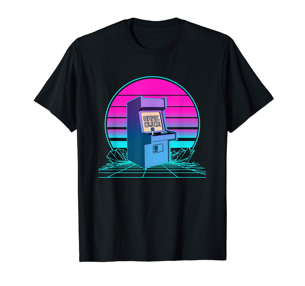 Sunset Arcade Cabinet T-Shirt - Fun Novelty Design Unisex - T-Shirt, Sweatshirt, Hoodie