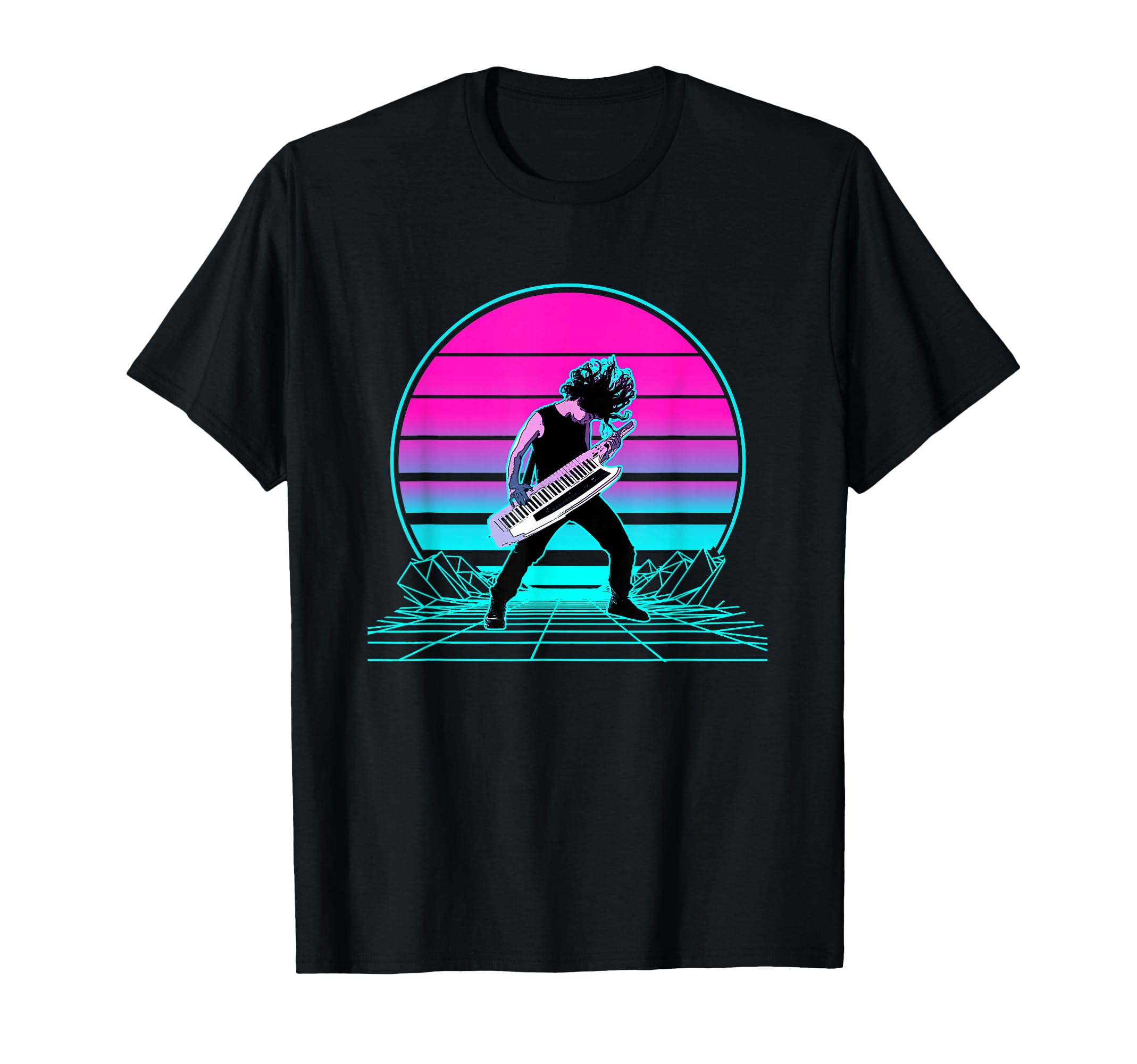 Sunset Keytar T-Shirt - Novelty Apparel for Adults - T-Shirt, Sweatshirt, Hoodie