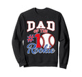 Daddy Dad Number 1 Rookie Baseball Sweatshirt - Casual Everyday Wear Unisex - T-Shirt, Sweatshirt, Hoodie
