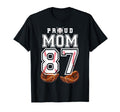 Proud Mom Baseball Player Number 87 T-Shirt - Streetwear Style Men Women - T-Shirt, Sweatshirt, Hoodie