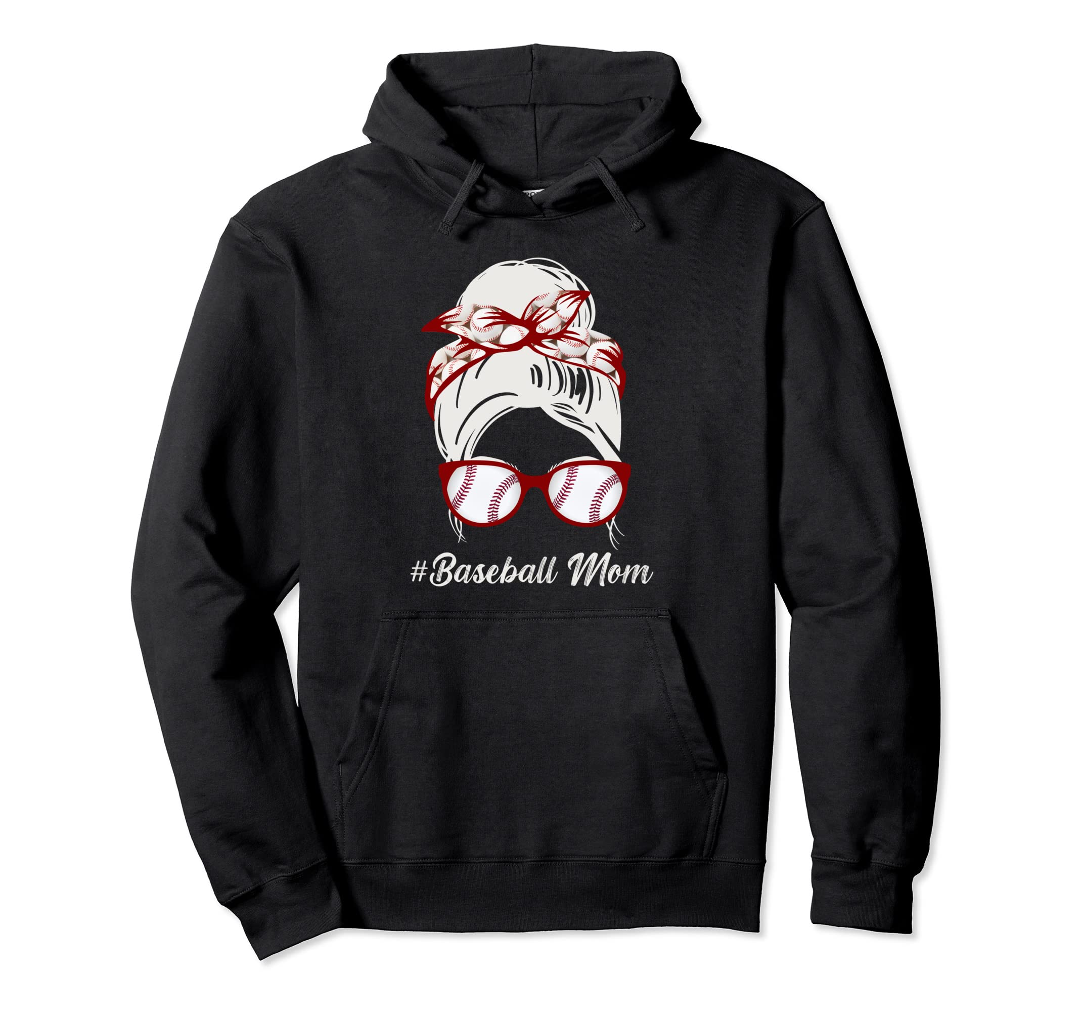 Baseball Mom Hoodie - Trendy Graphic Men Women - T-Shirt, Sweatshirt, Hoodie