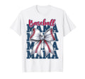 Baseball Coquette Bow Baseball Mama T-Shirt - Novelty Apparel Unisex - T-Shirt, Sweatshirt, Hoodie