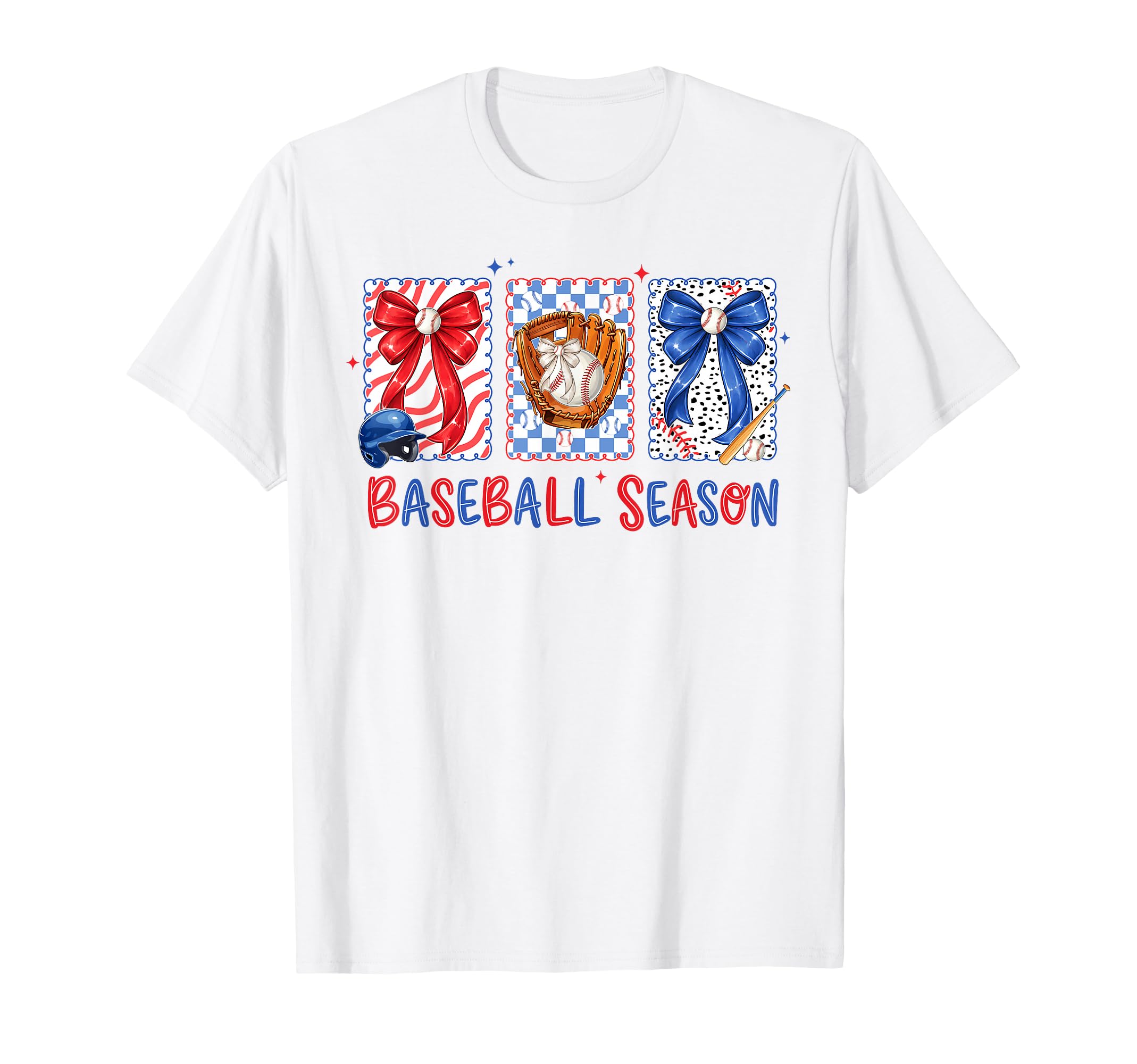 Preppy Baseball Season Baseball Mom T-Shirt - Custom Art Print Unisex - T-Shirt, Sweatshirt, Hoodie