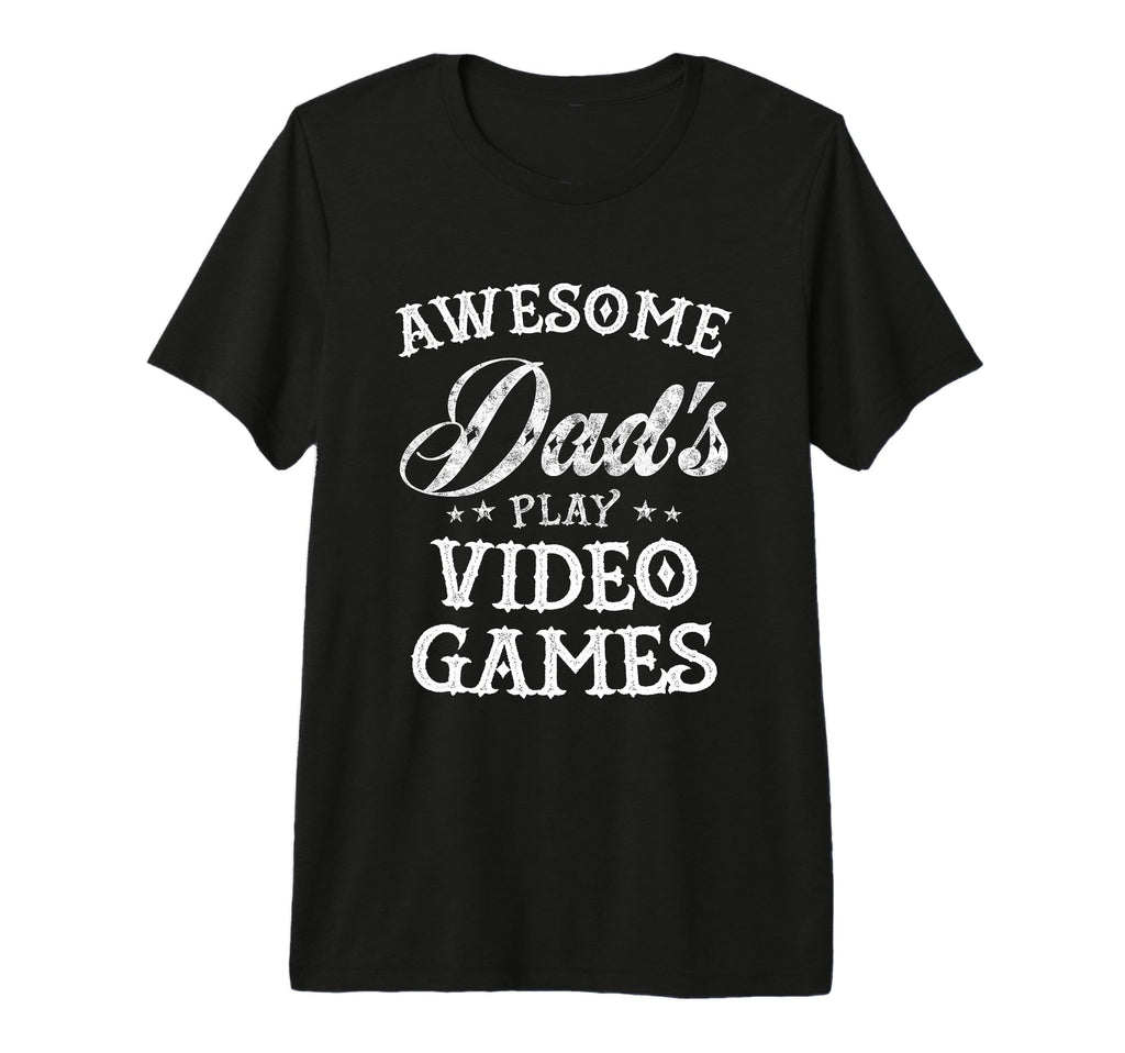 Mens Awesome Dads Play Video Games Fathers T-Shirt - Trendy Graphic Unisex - T-Shirt, Sweatshirt, Hoodie