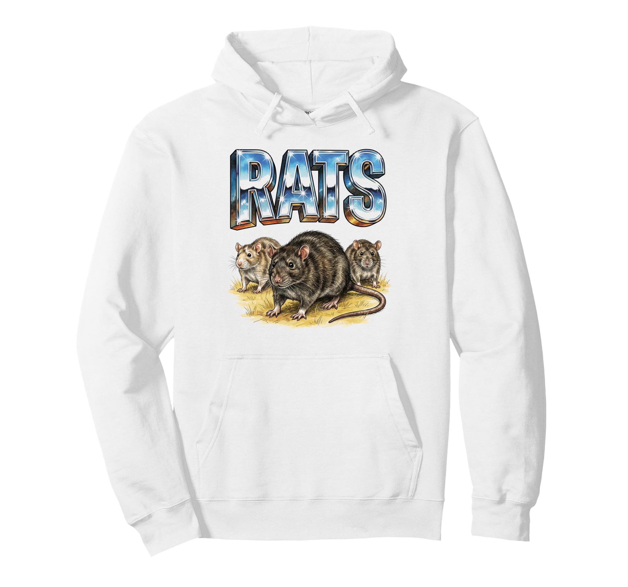 Rats 70S 90S Rats Rodents Animal Lover Hoodie - Novelty Apparel for Adults - T-Shirt, Sweatshirt, Hoodie