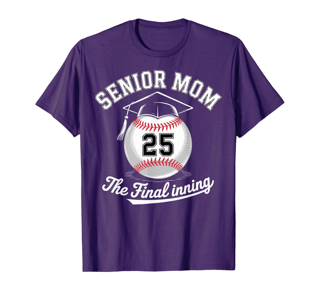 Senior Mom Final Inning Baseball Mom T-Shirt - Fun Novelty Design Unisex - T-Shirt, Sweatshirt, Hoodie