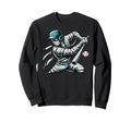 Mummy Playing Baseball Funny Sweatshirt - Unique Graphic for Adults - T-Shirt, Sweatshirt, Hoodie