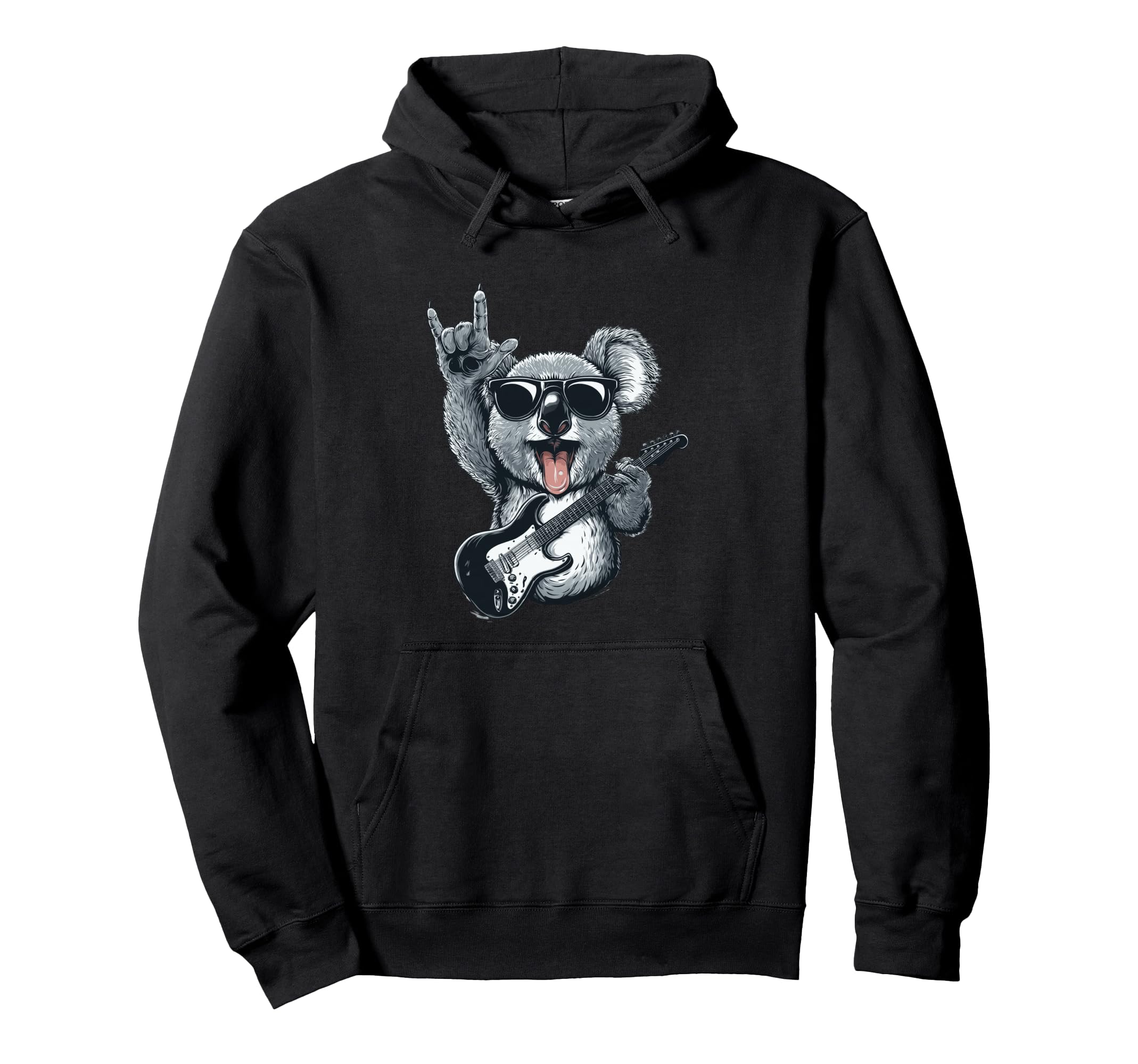 Rockstar Koala Sunglasses Electric Hoodie - Minimalist Print Men Women - T-Shirt, Sweatshirt, Hoodie
