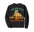 Funny Runs Jesus And Roller Skating Sweatshirt - Aesthetic Graphic Unisex - T-Shirt, Sweatshirt, Hoodie