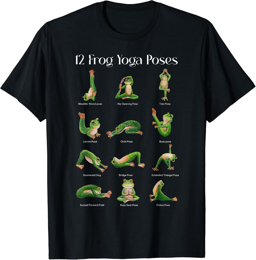 Yoga Frog Namaste Meditation - Adult & Kids T-Shirts, Sweatshirts & Hoodies apparel design preview 1