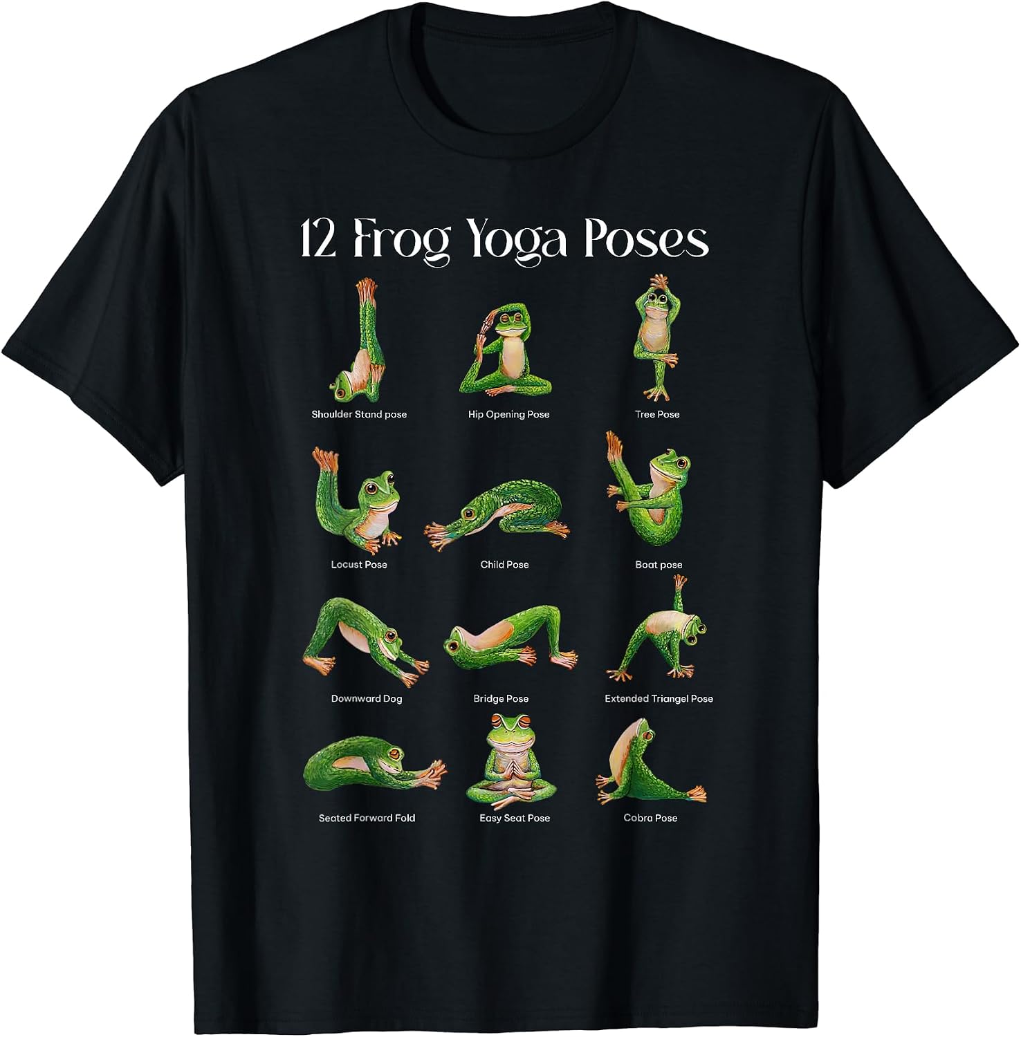 Yoga Frog Namaste Meditation - Adult & Kids T-Shirts, Sweatshirts & Hoodies apparel design preview 1