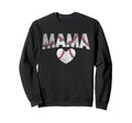 Baseball Mama Mom Mothers Day Sweatshirt - Fun Novelty Design for Adults - T-Shirt, Sweatshirt, Hoodie