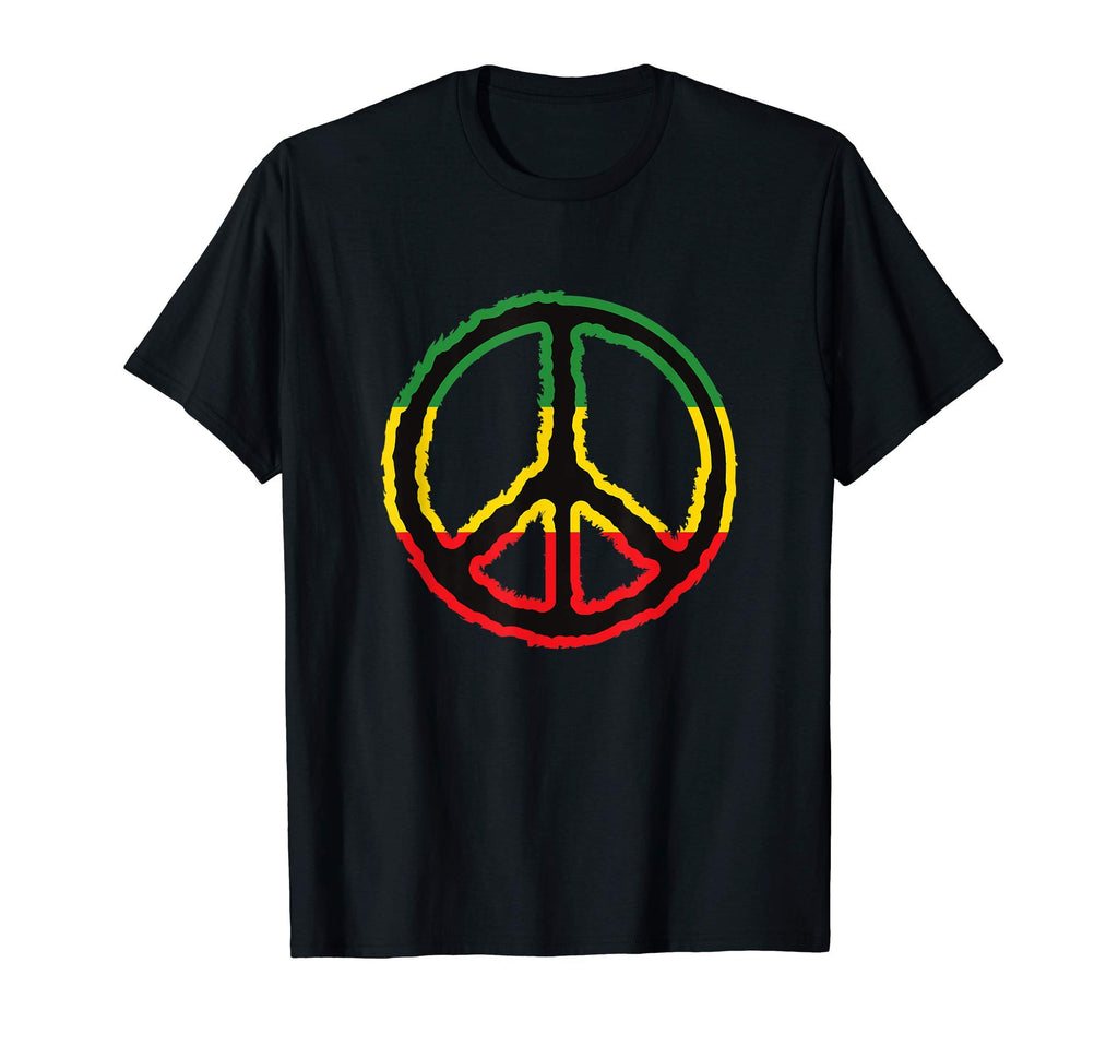 Peace Sign Love Reggae Peace Symbol T-Shirt - Novelty Apparel Unisex - T-Shirt, Sweatshirt, Hoodie