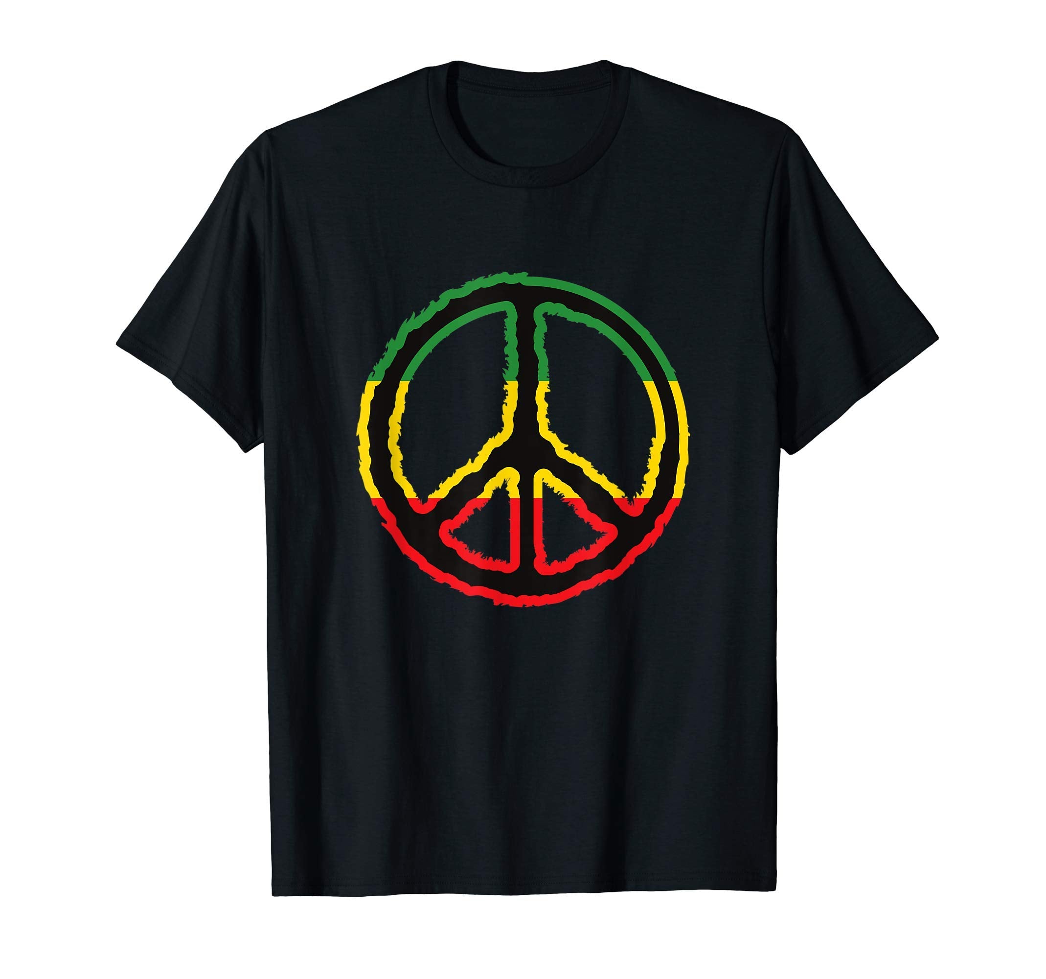 Peace Sign Love Reggae Peace Symbol T-Shirt - Novelty Apparel Unisex - T-Shirt, Sweatshirt, Hoodie