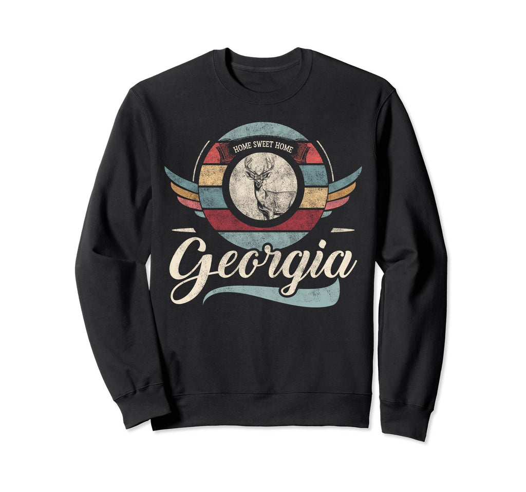 Georgia State Animal Deer Sweet Home Sweatshirt - Aesthetic Graphic Unisex - T-Shirt, Sweatshirt, Hoodie