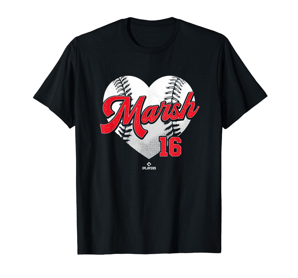 Baseball Heart Brandon Marsh Philadelphia T-Shirt - Unique Graphic Unisex - T-Shirt, Sweatshirt, Hoodie