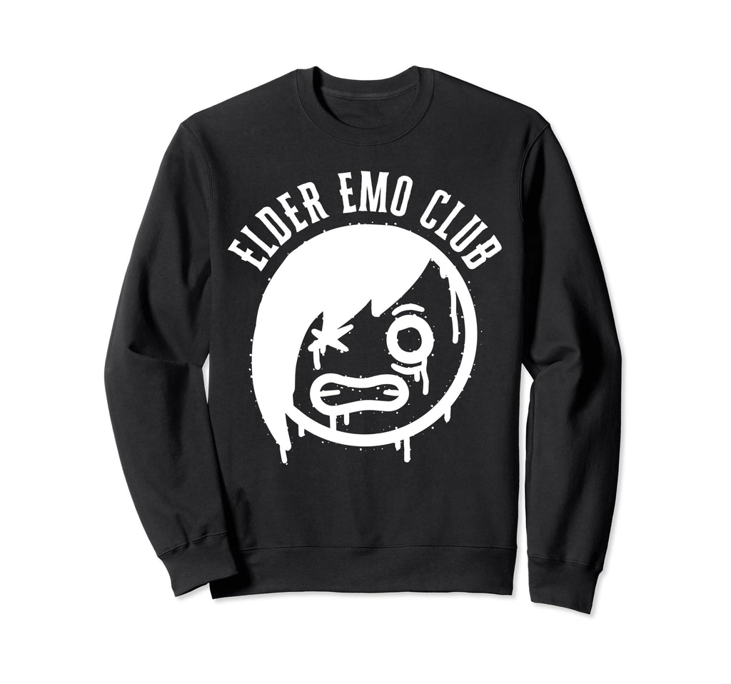 Alt Scene Emo Aesthetic Elder Emo Sweatshirt - Graphic Print for Adults - T-Shirt, Sweatshirt, Hoodie