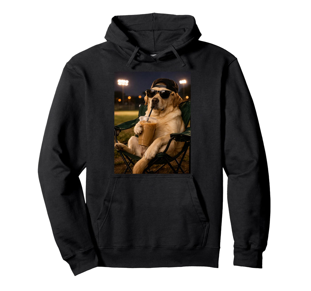 Labrador Retriever Ballfield Baseball Hoodie - Custom Art Print Unisex - T-Shirt, Sweatshirt, Hoodie