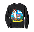 Skating Lama Roller Skater Lover Llama Sweatshirt - Unique Graphic Unisex - T-Shirt, Sweatshirt, Hoodie
