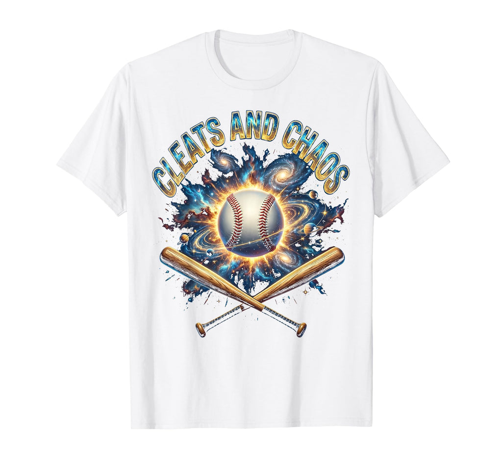Cleats And Chaos Baseball Mom T-Shirt - Minimalist Print Men Women - T-Shirt, Sweatshirt, Hoodie